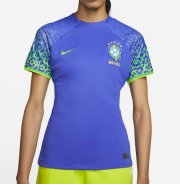 2022 World Cup Brazil Away Women Soccer Jersey Shirt