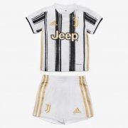 Kids Juventus 2020-21 Home Soccer Kits Shirt With Shorts