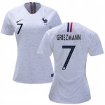 Women 2018 World Cup France Away Soccer Jersey Shirt Antoine Griezmann #7
