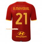 2021-22 AS Roma Home Soccer Jersey Shirt with B.MAYORAL 21 printing