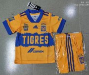 Kids Tigres UANL 2020-21 Home Soccer Kits Shirt With Shorts