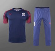 2020-21 Chivas Navy Short Sleeve Training Kits Shirt With Pants