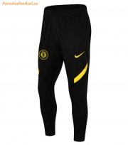 2021-22 Chelsea Black Yellow Training Trousers