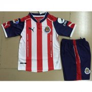 Kids Chivas 2016-17 Home Soccer Shirt With Shorts