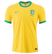 Player Version 2020-21 Brazil Home Soccer Jersey Shirt