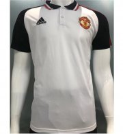 2022-23 Manchester United White Black Polo Shirt