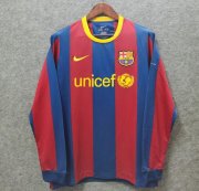 2010-11 Barcelona Retro Home Long Sleeve Soccer Jersey Shirt
