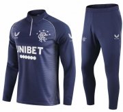 2020-21 Rangers Blue Training Kits Sweatshirt with Pants