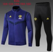 Kids 2019-20 Manchester United Blue Jacket Training Kits