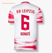 2021-22 RB Leipzig Home Soccer Jersey Shirt KONATÉ 6 printing