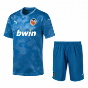 Kids Valencia 2019-20 Third Away Soccer Shirt With Shorts