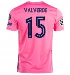2020-21 Real Madrid Away Soccer Jersey Shirt FEDERICO VALVERDE #15
