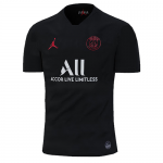 2019-20 PSG Jordan Goalkeeper Black Soccer Jersey Shirt Play Version