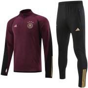 2022 FIFA World Cup Germany Burgundy Training Sweatshirt Kits with Pants