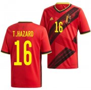 2020 EURO Belgium Home Soccer Jersey Shirt Thorgan Hazard #16
