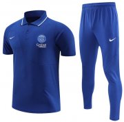 2022-23 PSG Blue Polo Kits Shirt + Pants