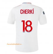 2021-22 Olympique Lyonnais Home Soccer Jersey Shirt with CHERKI 18 printing