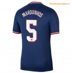 2021-22 Maillot PSG Domicile Cup Home Soccer Jersey Shirt Marquinhos 5 printing
