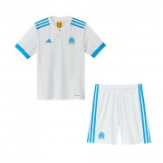 Kids Olympique de Marseille 2017-18 Home Soccer Shirt With Shorts