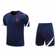 2020 France Navy Training Kits Shirt with Shorts
