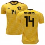 2018 World Cup Belgium Away Soccer Jersey Shirt Dries Mertens #14