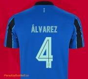 2021-22 Ajax Away Soccer Jersey Shirt with Álvarez 4 printing