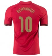 2020 EURO Portugal Home Soccer Jersey Shirt BERNARDO SILVA #10