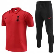 2022-23 Liverpool Red Polo Kits Shirt + Pants