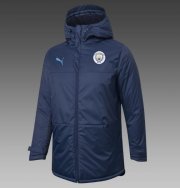 2020-21 Manchester City Navy Cotton Warn Coat