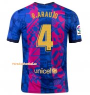 2021-22 Barcelona Third Away Soccer Jersey Shirt with RONALD ARAÚJO 4 printing