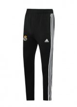 2020-21 Real Madrid Black White Stripe Training Pants