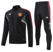 2022-23 Manchester United Black Training Jacket Kits with Pants