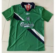 1999-2000 Liverpool Retro Green Away Soccer Jersey Shirt