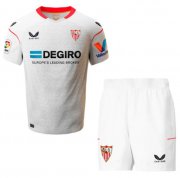 Kids Sevilla 2022-23 Home Soccer Kits Shirt With Shorts