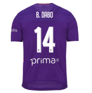 2019-20 Fiorentina Home Soccer Jersey Shirt B. DABO #14