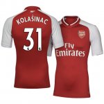 2017-18 Arsenal #31 Sead Kolasinac Home Soccer Jersey