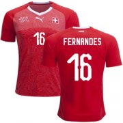 2018 World Cup Switzerland Home Soccer Jersey Shirt Gelson Fernandes #16