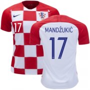2018 World Cup Croatia Home Soccer Jersey Shirt Mario Mandzukic #17