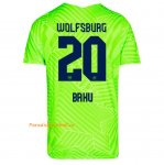 2021-22 Wolfsburg Home Soccer Jersey Shirt with Baku 20 printing