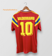 1990 Colombia Retro Away Soccer Jersey Shirt VALDERRAMA #10