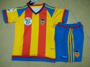 Kids Valencia 2015-16 Away Soccer Shirt With Shorts