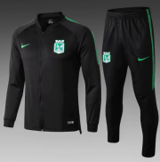 2018-19 Atletico Nacional S.A Black Training Kits Jacket and Pants