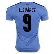 2016 Uruguay L. SUAREZ 9 Home Soccer Jersey