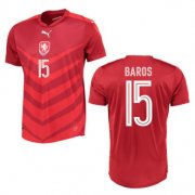 2016 Czech Republic Baros 15 Home Soccer Jersey