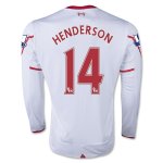 2015-16 Liverpool HENDERSON #14 LS Away Soccer Jersey