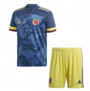 Kids Colombia 2020 Away Soccer Shirt With Shorts