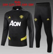 Kids 2019-20 Manchester United Black Sweatshirt Training Kits