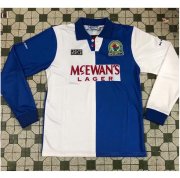 1994-1995 Blackburn Rovers Retro Long Sleeve Home Soccer Jersey Shirt