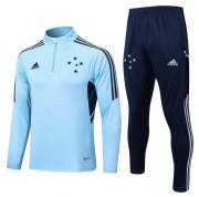 2022-23 Cruzeiro Sky Blue Training Kits Sweatshirt with Pants