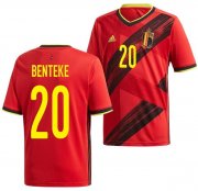 2020 EURO Belgium Home Soccer Jersey Shirt Christian Benteke #20